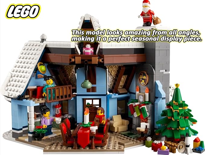 LEGO Icons 10293 Santa's Visit Winter Village Collections (1445 Pieces)