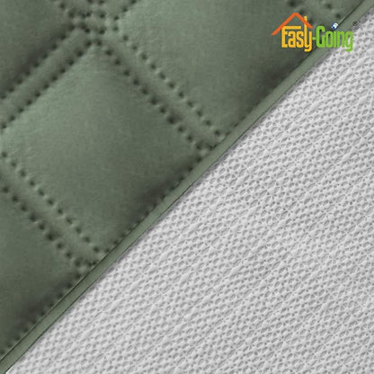Easy-Going Sofa Slipcover Loveseat Cover Waterproof Couch Cover Washable Sofa Cover for 2 Cushion Couch Non-Slip Fabric Furniture Protector with Pocket for Pets Kids Dog Cat (Loveseat, Greyish Green)