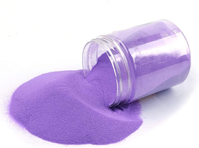 Shiny Stone Colorful Sand,Rainbow Sand,Art Sand,Colored Sand,Craft Sand,Decorative Wedding Vibrant Sand, 40 Colors 250g/0.55lb/8.81oz for Kids Creativity Wedding Succulent Terrarium Vase (Purple)