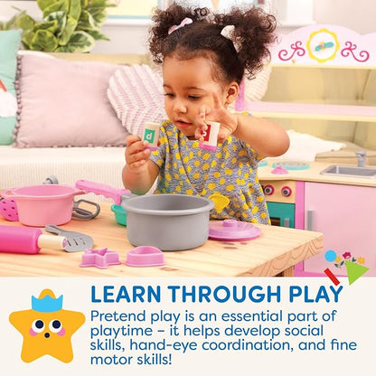 Battat- Play Circle- Cooking & Baking Kit – Kitchen Toys – Chef Tools -Pretend Play – 3 years + (21 Pcs)