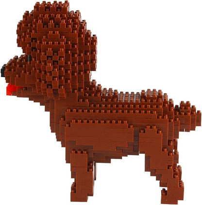 Larcele Micro Dog Building Blocks Set Mini Pet Building Toy Bricks,950 Pieces KLJM-02 (Poodle)