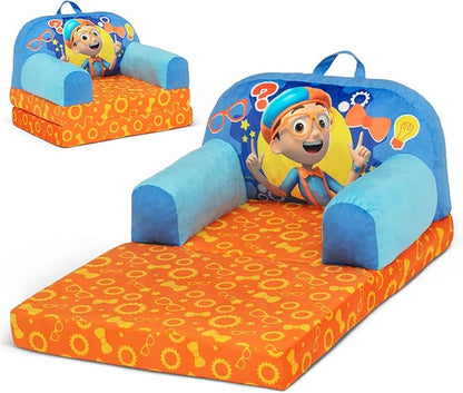 Delta Children - Blippi Cozee Buddy Flip-Out Kids Chair, Blue