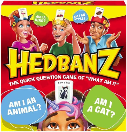Hedbanz Picture Guessing Board Game 2020 Edition Family Games | Games for Family Game Night | Kids Games | Card Games, for Families and Kids Ages 8+
