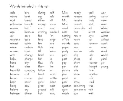 Edupress Sight Words in a Flash Card Set Grades 2-3 (EP62317)