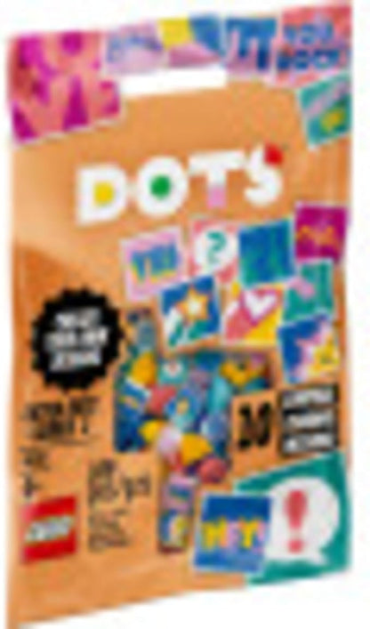 LEGO DOTS Extra DOTS - Series 2 41916 DIY Craft, A Fun Add-on Tile Set for Kids who Like Arts and Crafts and Decorating Jewelry or Room Décor and Printed Tiles (109 Pieces)