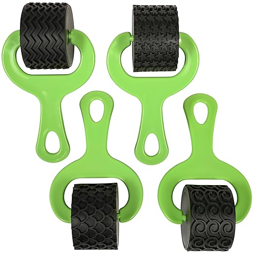 READY 2 LEARN Paint and Dough Explorers - Set 3 - Set of 4 - Sturdy, Chunky Texture Rollers for Kids and DIY - Art Tools for Pottery, Posters and Dough