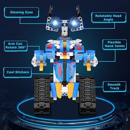 Robot Toys for 8-16 Year Old Boys Girls Kids with APP or Remote Control Science Programmable Building Block Kit, STEM Projects Educational Birthday Gifts