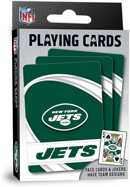MasterPieces - NFL Playing Cards, Officially Licensed New York Jets Football Deck, Family Games for Adults and Kids, Standard Index