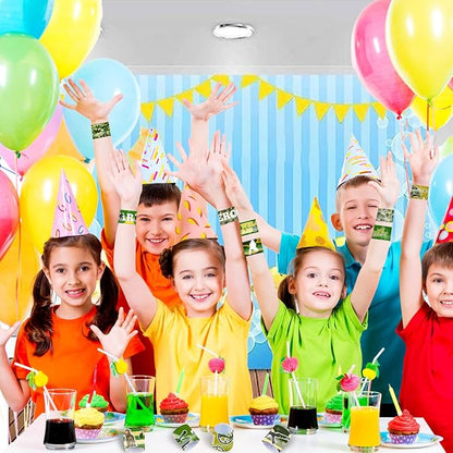 48 PCS Army Slap Bracelets Party Favors Military Camo Wristbands Bracelets Goodie Bag Fillers for Army Birthday Decorations Supplies for Class Reward Prizes Gift for Kids Party Favors Birthday Gifts