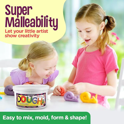 Hygloss Play Modeling Dough - Green Dough Scented - Safe & Non-Toxic for Kids Arts & Crafts - Party Favors - Classroom Supplies - 3lb
