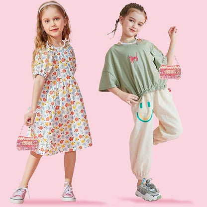 Saimiy 220+ Jewelry Making Kit Gifts for Kids,Pink Handbag Bead Box for Bracelet Making Kit for Girls,6-Year-Old Girl Birthday Gift,Jewelry Crafts for Kids Ages 3+