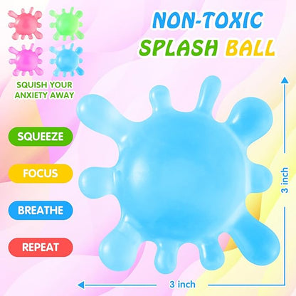 Fidget Toys Stress Balls for Kids, Squishy Squishies Toys , Fidgets Prizes Bulk-Sensory Balls-Stress Balls for Adults -Classroom Prize-Goodie Bag Stuffers, Sensory Toys for Autistic Autism