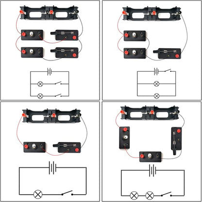 EUDAX School Labs Basic Electricity Discovery Circuit Kit for Introductory Electronics