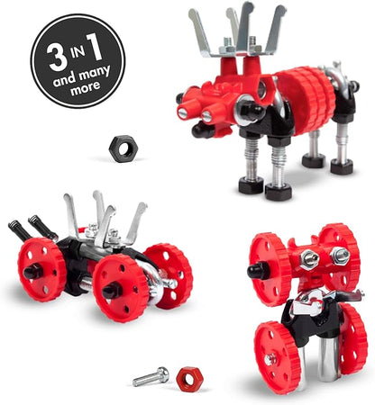 Stem Building Toys, Educational Build Your Own Robot Toy for Kids Age 6 7 8 9+ Year Old Boys and Girls, Animal Stem Toys Engineering Kit, Construction Toys Steam Gift - Moose