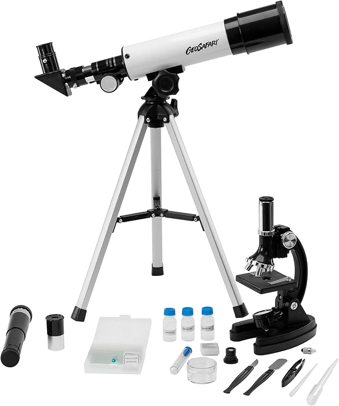 Educational Insights GeoSafari Telescope & Microscope Set, 2-in-1 Set, STEM Learning, Ages 8+