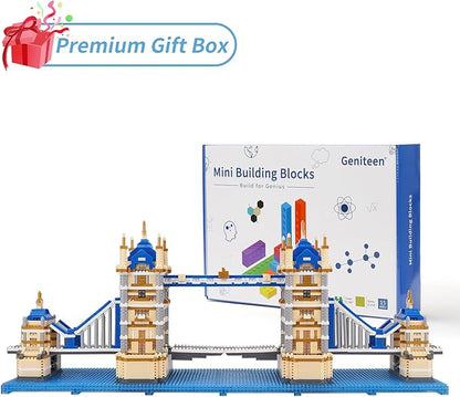 Building Blocks Set, London Tower Bridge Model Micro Mini Blocks, 3800 PCS Architecture Model Kits