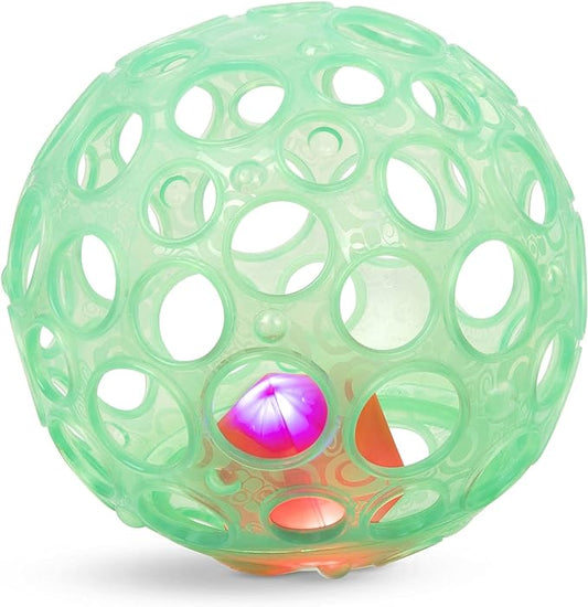 B. toys- B. baby– Sensory LightUp Baby Rattle- Textured Ball with Holes – Glowing Lights & Rattle – Infants, Babies – Grab n’ Glow- 0 Months +