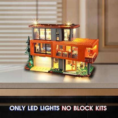Vaodest LED Light for Lego Twilight The Cullen House 21354 Set,Design and Configuration Compatible with Model 21354(LED Light Only, Not Building Block Kit)