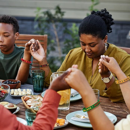 Black History Month Silicone Bracelets February Bracelets Black History Month Wristbands Black Freedom Day Bracelets Black History Month Gifts Stuffers for Adults