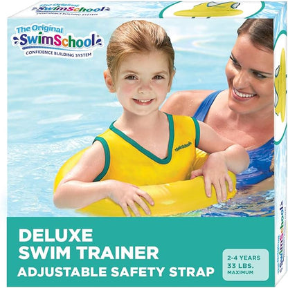 SwimSchool TOT Swim Trainer Vests for Toddlers Ages 2-4 – Boys/Girls – Multiple Colors/Styles – Learn to Swim Pool Floaties