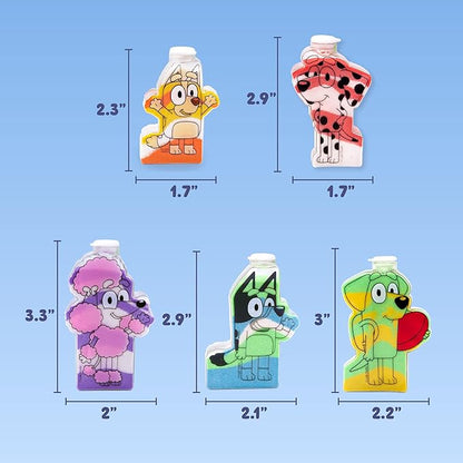 Bluey Sand Art, Includes 5 Sand Art Bottles & 7 Colored Sands, Features Bluey & Bingo, Create Your Own Sand Art, DIY Sand Art Kit, Bluey-Themed Art Kit, Fun Art Project for Kids, Gifts for Kids