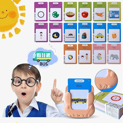 Talking Flash Cards Toddler Toys,Kids Toddler Flash Cards with 224/510 Sight Words,Montessori Toys,Bilingual English-Spanish，Learning Educational Toys for Kids Ages (224-Sight Words)