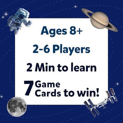 Skillmatics Card Game - Guess in 10 NASA Space, Perfect for Boys, Girls, Kids & Families Who Love Educational Toys, Travel Games, Gifts for Ages 8, 9, 10 and Up