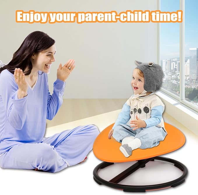 Kids Sensory Swivel Chair,Autism Sensory Spinning Chair for Kids,Sensory Spinning Toy Chair,Kids Coordination Sensory Swivel Products for Ages 3 Years and UP,Training Body Coordination