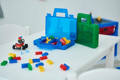 ROOM Copenhagen, Lego Sorting Box to-Go - Travel Case with Organizing Dividers - Red (40870001)