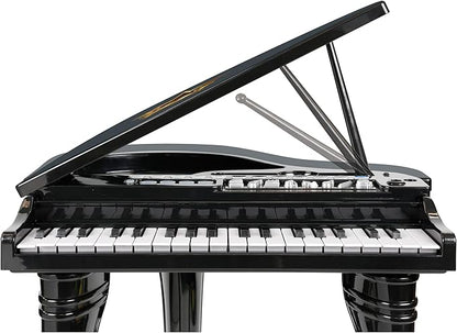 Winfun Symphonic Grand Piano Set for Kids 3+ Years 37 Keys 15 Demo Songs 8 Instruments & Rhythms Record & Playback Detachable Microphone Concert Stool Educational Music Toy