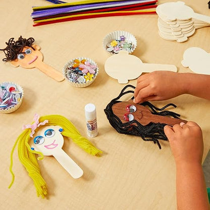 Craft Stick Faces - Set of 20