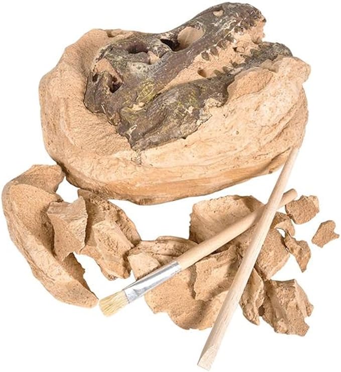 ArtCreativity Dinosaur Excavation Kit for Kids, 5.5” T-Rex Dino Skull Excavating Set with Fossil Digging Tools and Stand, Fun Science Activity Toy, Holiday/Birthday Gift for Boys, Girls, Adults
