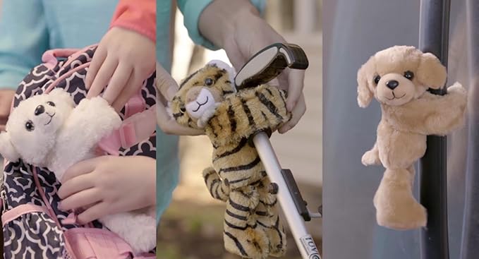 Wild Republic Huggers Giraffe Plush Toy, Slap Bracelet, Stuffed Animal, Kids Toys, 8 inches