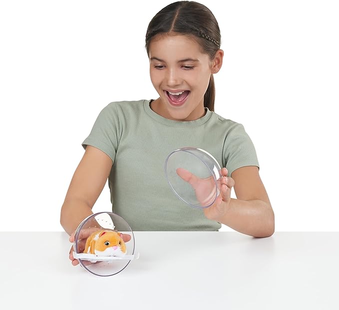 Pets Alive Hamstermania (Blue) by ZURU Hamster, Electronic Pet, 20+ Sounds Interactive, Hamster Ball Toy for Girls and Children