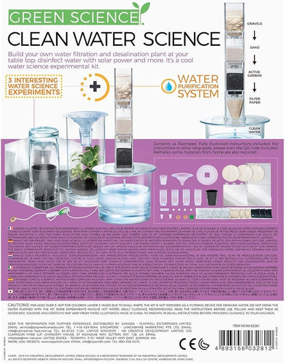 4M Clean Water Science - Climate Change, Global Warming, Lab - STEM Toys Educational Gift for Kids & Teens, Girls & Boys
