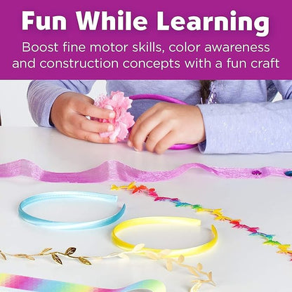 Creativity for Kids Fashion Headband Making Kit - Makes 10 DIY Headbands, Arts and Craft Kits for Ages 5-7+, Kids Activities, Birthday Gifts for Girls