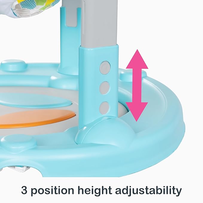 Smart Steps Bounce N’ Dance 4-in-1 Activity Center Walker, Hexagon Dots