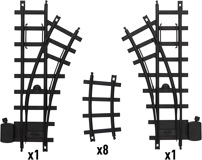 Lionel Ready-to-Play 10-Piece Inner Loop Black Plastic Track Pack