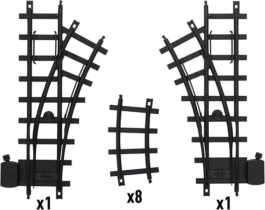Lionel Ready-to-Play 10-Piece Inner Loop Black Plastic Track Pack