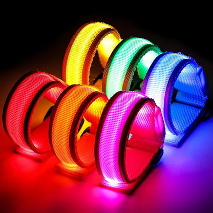 LovesTown 6PCS Glow in the Dark Wristbands, Multicolor Light Up Bracelets LED Wristbands for Kids Night Events Party Supplies