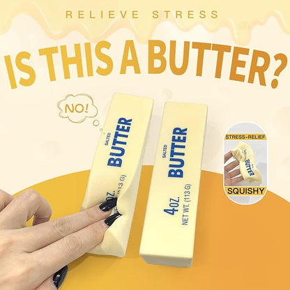 Slow Rising Squishy Butter Stick ,Squeeze Butter Toy, Stress Balls，Stress Relief & Fidget Toys,Realistic Food Squishies Fidget Toys, Gifts, Party Favors (Extra Large Butter 1pcs)