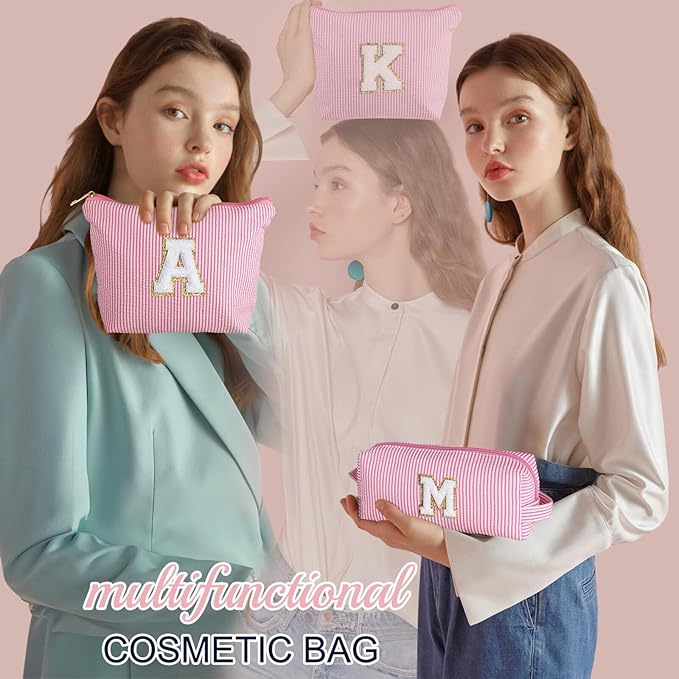YOOLIFE Birthday Gifts for Women Kids Teen Girls Makeup Bag Cosmetic Bag Travel Toiletry Bags Birthday Gifts Girlfriend Gift Friend Gifts for Women Her Pink G