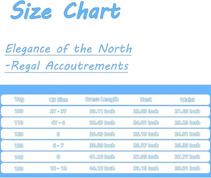 Elsa Costume for Girls 3-12 - Elegant Elsa Dress with Accessories - Princess Dress Up Clothes for Holiday Parties