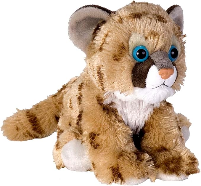 Wild Republic Cougar Cub Plush, Stuffed Animal, Plush Toy, Gifts for Kids, Cuddlekins 8 Inches