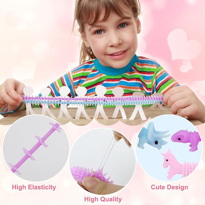 Valentines Day Gifts for Kids - 36Pcs Dinosaur Unicorn Treats Valentines Day Cards for Kids School,Dino Sensory Fidget Toys for Boys Girls Students Classroom Exchange Party Favors Goodies Prize Stuff