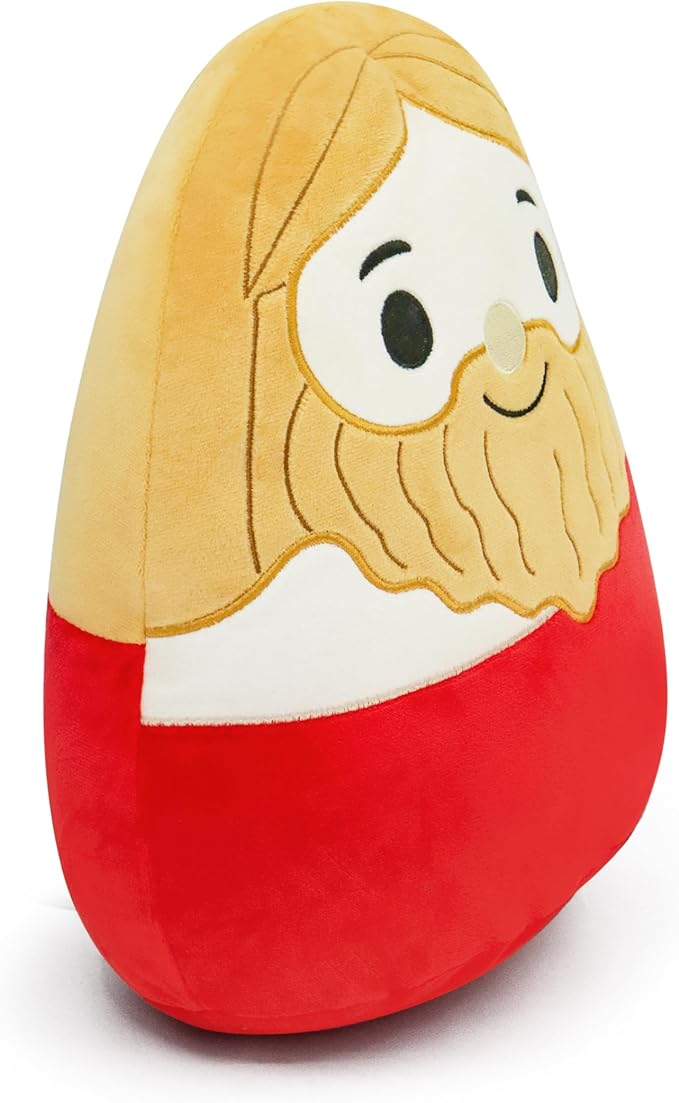Jesus Plush Toy - Religious Stuffed Doll - Jesus Plush Pillow - Faithful Lovers and Easter Basket Stuffed Gift (Red)