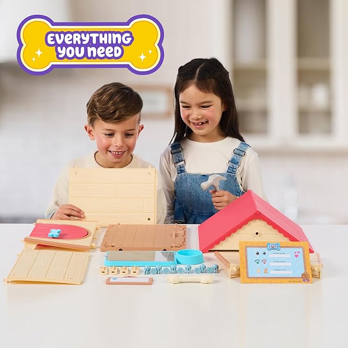 Little Live Pets My Puppy Interactive Plush Toy & Kennel. 25+ Sounds & Reactions. Name Your Puppy and Surprise! It Appears! Gifts for Kids Ages 5+