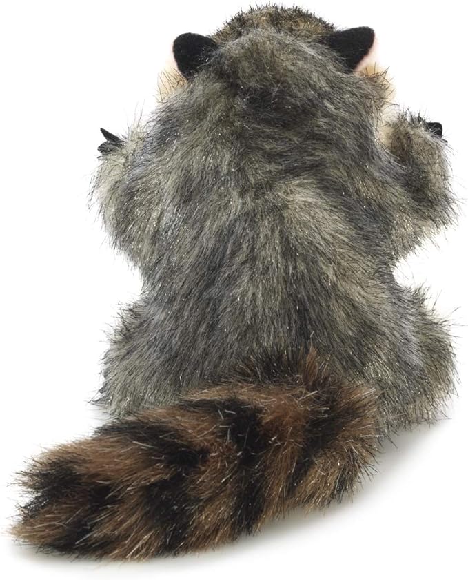 Folkmanis Mini Raccoon Finger Puppet, Gray, 1 EA