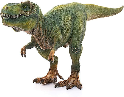 schleich DINOSAURS — Tyrannosaurus Rex, T-Rex Toy with Realistic Detail and Movable Jaw, Imagination-Inspiring Dinosaur Toys for Girls and Boys Ages 4+, Green, 11.2" x 5.6" x 3.8"
