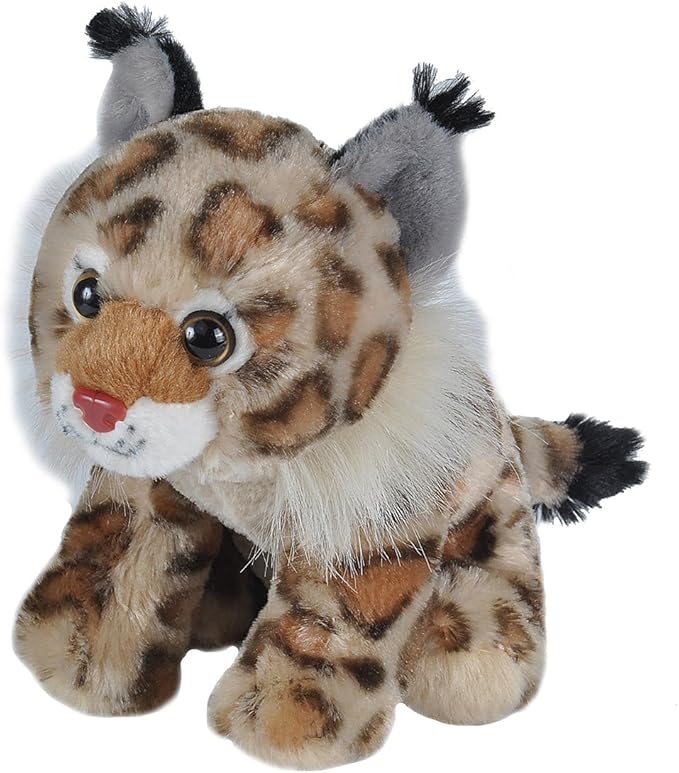 Wild Republic Bobcat Plush, Stuffed Animal, Plush Toy, Gifts for Kids, Cuddlekins, 8 Inches,Multi